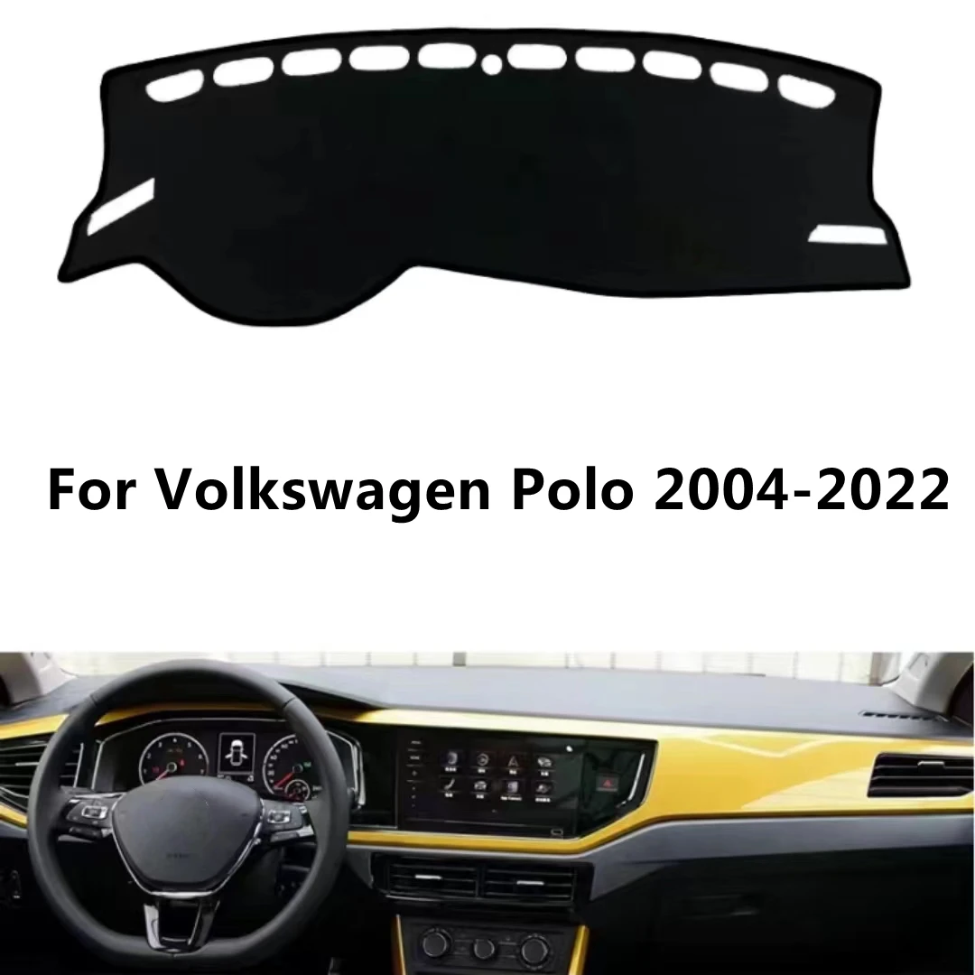 

SJ автомобильный Внутренний чехол для приборной панели, коврик для приборной панели, коврик для защиты от солнца, крышка для приборной панели, подходит для Volkswagen VW POLO 2004-05-06-07-08-2022