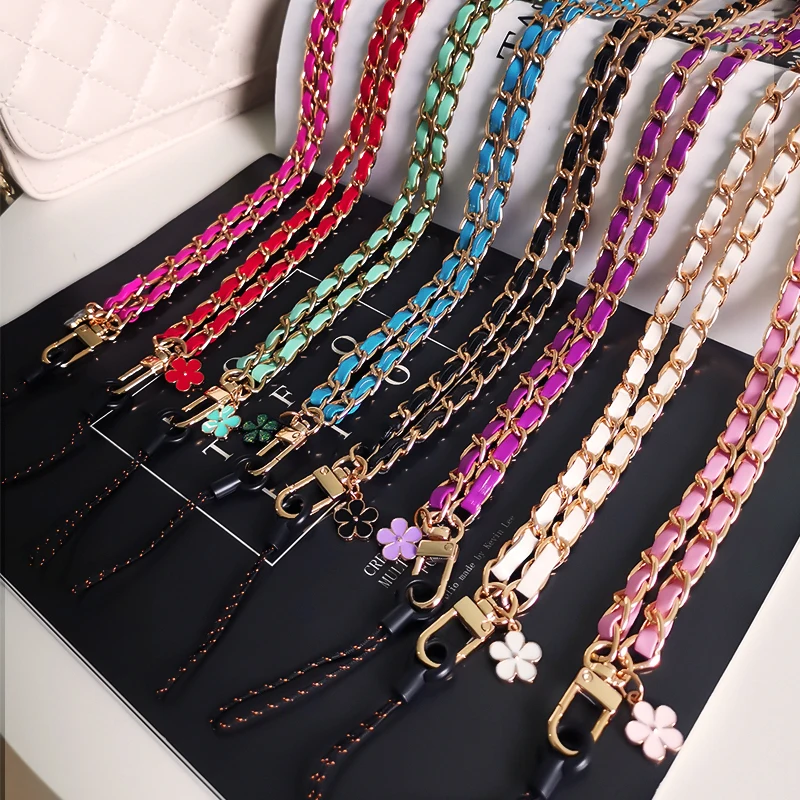 

Mobile Phone Straps Strap Wrist Rope Anti-lost Lanyard Neck Strap Camera USB Holder Neck Strap Flower Design Pink