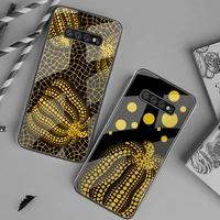 yayoi kusama pumpkin art forever phone case tempered glass for samsung s20 ultra s7 s8 s9 s10 note 8 9 10 pro plus cover