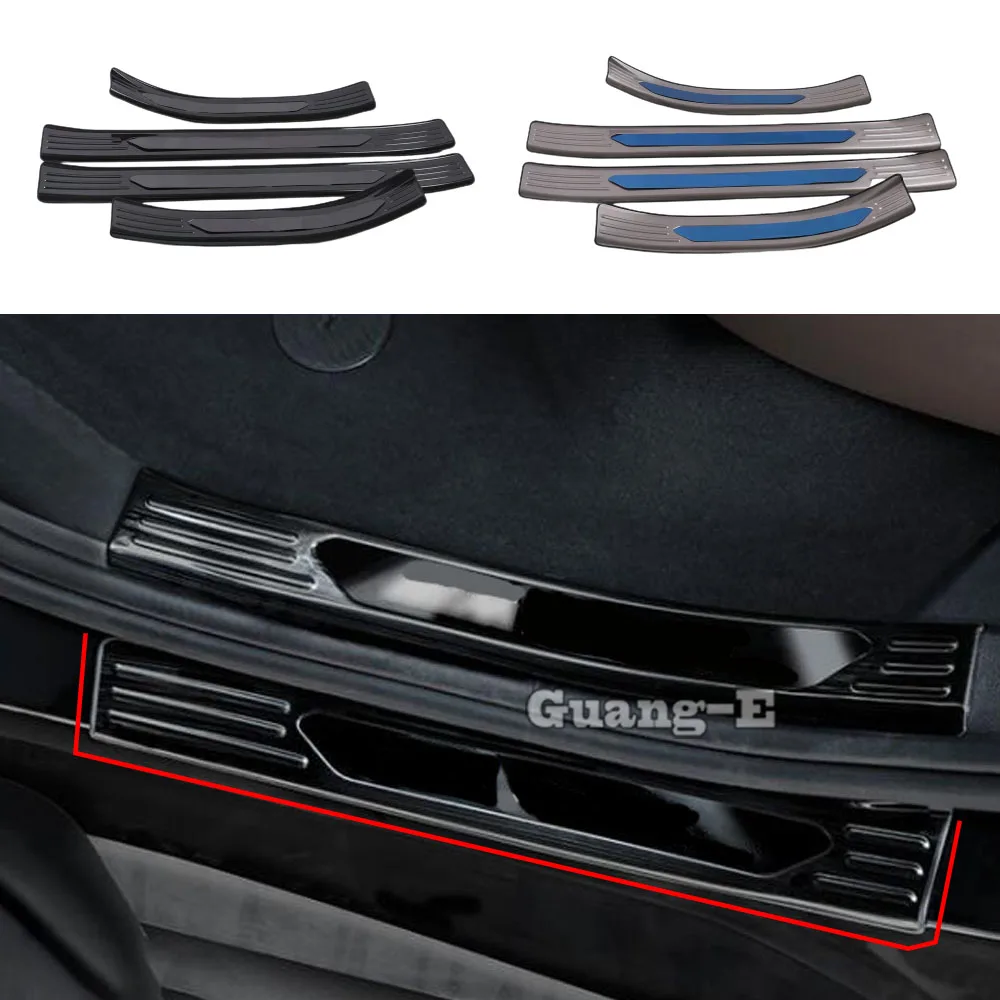 For BMW X5 XDrive G05 2019 2020 2021 2022 Car Styling Cover Pedal Door Sill Scuff Plate Cover External Threshold Frame 4PCs