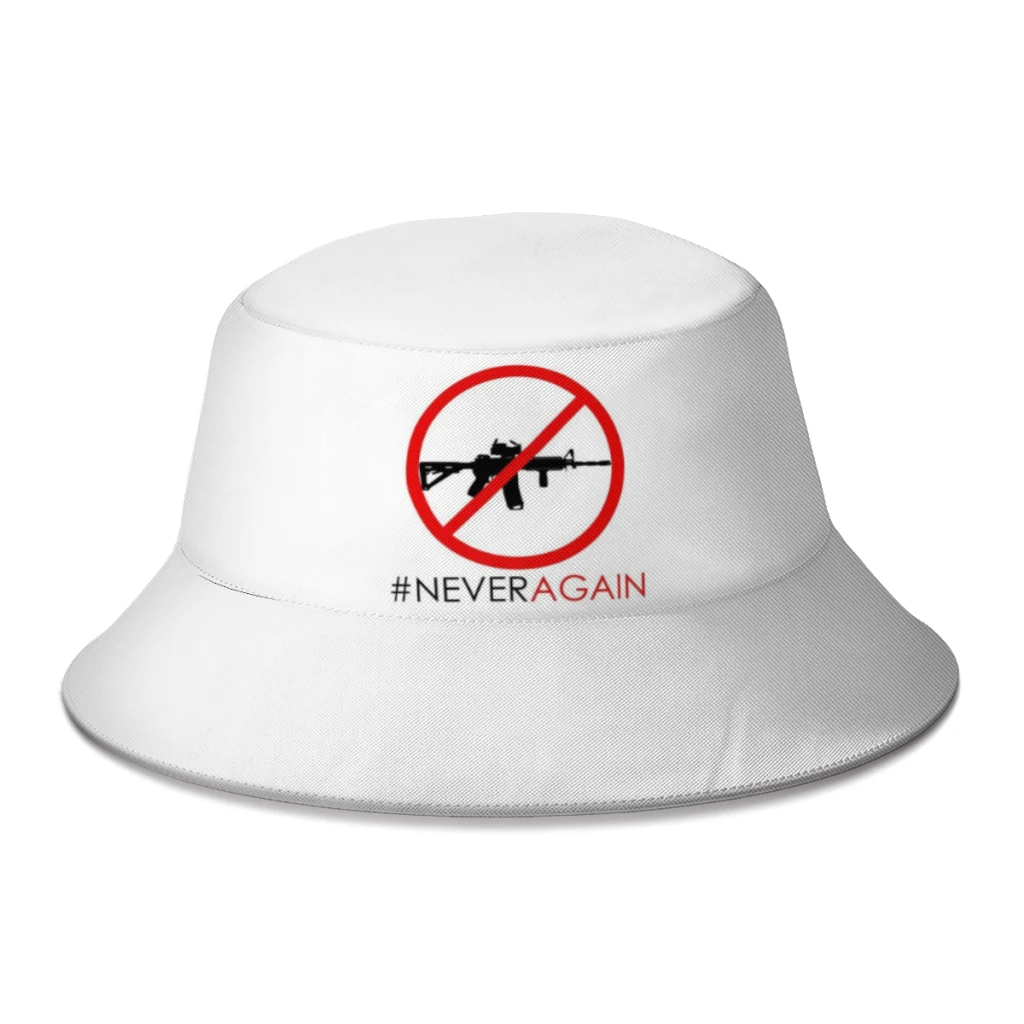

Summer Never Again Assault Weapons Against School Violence Bucket Hats for Women Men Beach Bob Fishing Hats Girls Boys Sun Hat