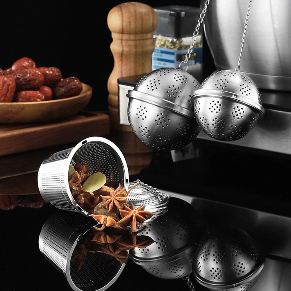 

New Tea Strainer Tea Infuser Ultra-fine Spice Ball Tea Ball Infuser 5 Sizes Accessories Food-grade Stainless Steel