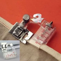 adjustable bias tape binding foot snap on presser foot for brother and most of low shank sewing machine accessories