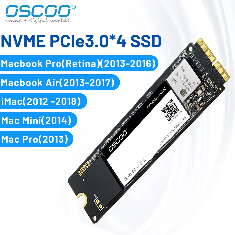 

Жесткий диск OSCOO SSD ТБ 512 ГБ 256 ГБ HDD PCIe SSD NVME для Macbook Pro Macbook Air iMac
