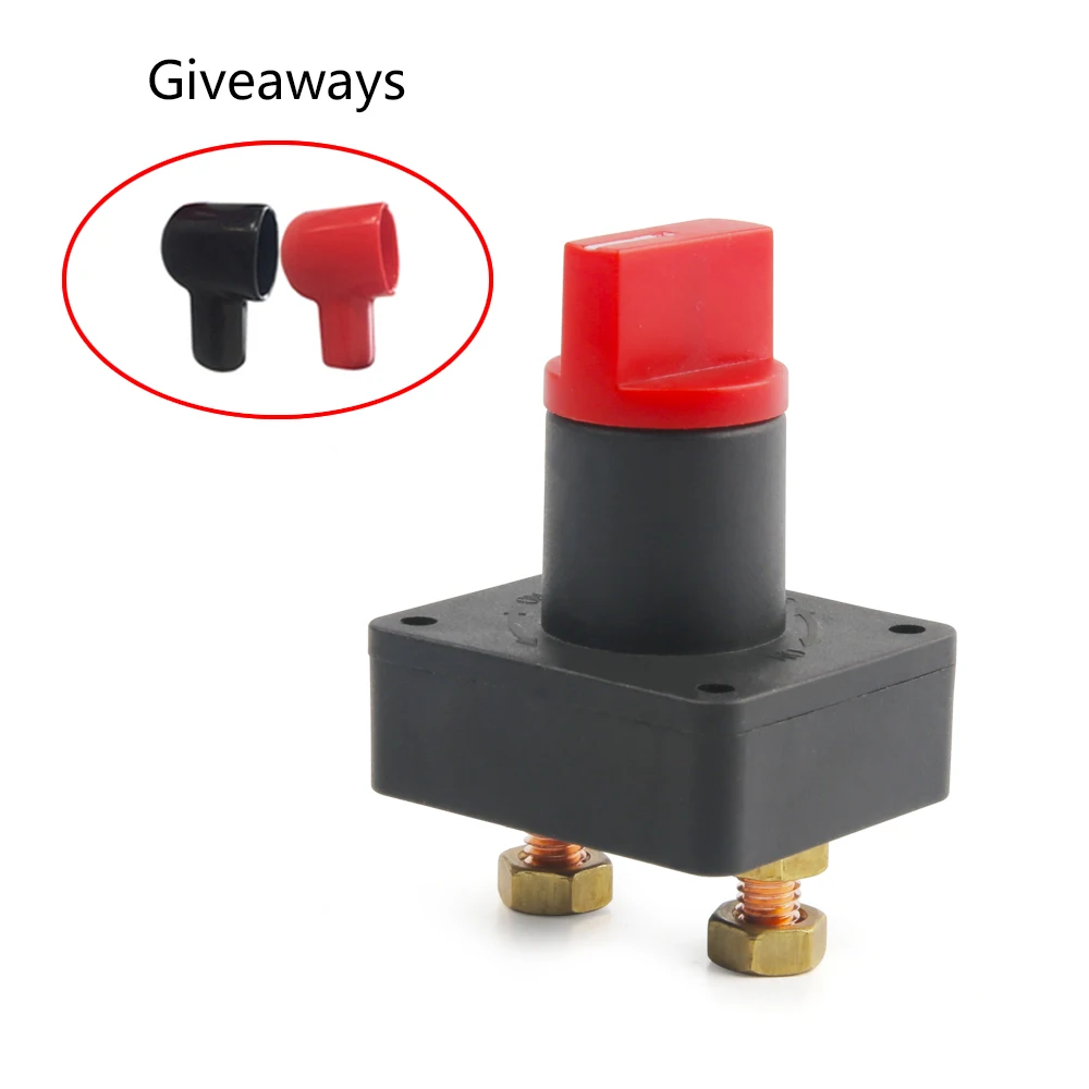 

12V 100A (Max 300A) Car Boat Camper Battery Isolator Disconnect Cut Off Kill Switch Power