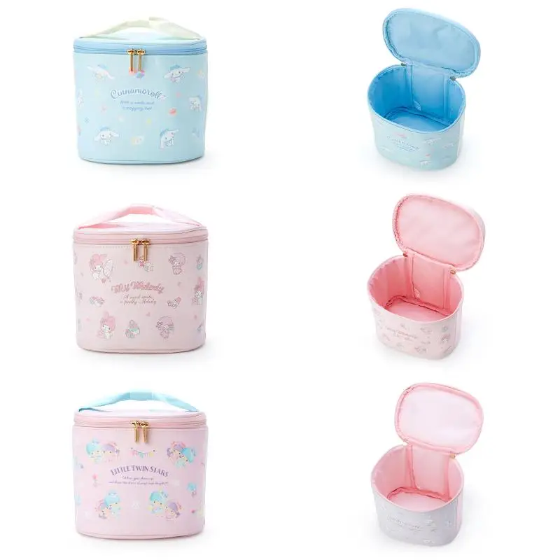 

Kawaii Sanrio мультяшная косметичка, милая коричная сумка для хранения My Melody из искусственной кожи, сумка для стирки, креативные подарки на день р...