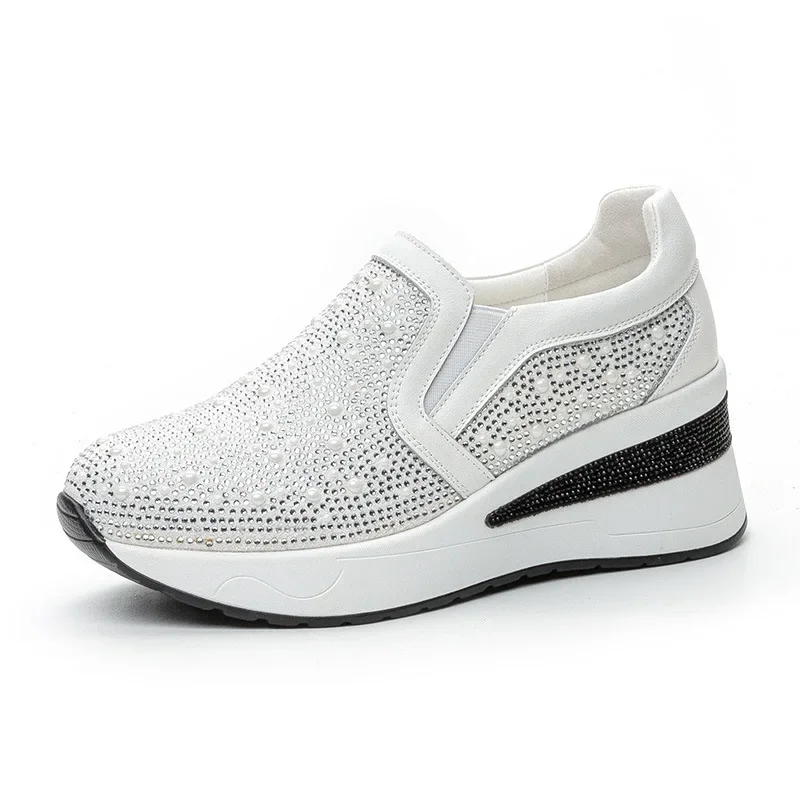 CLAIAMI женская обувь Бриллиантовая планшетовая повседневная для женщин слипоны