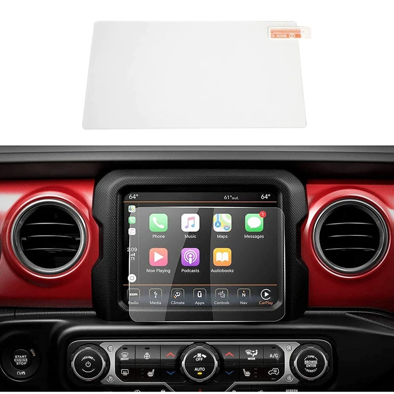 

8.4 Inch for Jeep Wrangler JL 2018-2021 Navigation Screen Protector Auto Car Navigation Screen Protective Film 82215337