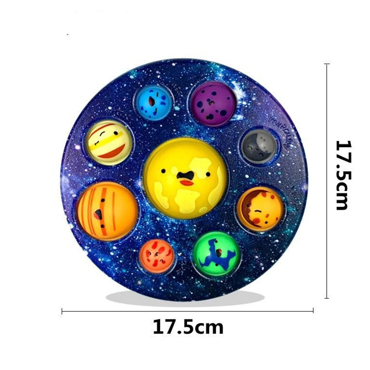 Eight Planets Dimple Push Bubble Fidget Toys Baby Sensory  Autism Needs Squishy Stress Reliever Toys For Kids For Children Gift images - 6