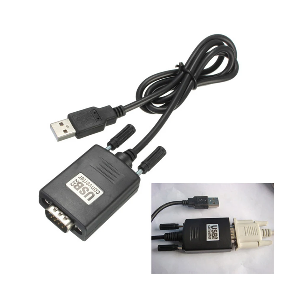 

Универсальный портативный компьютерный USB-Кабель-адаптер DB9, цифровой адаптер USB в DB9, аксессуары, детали