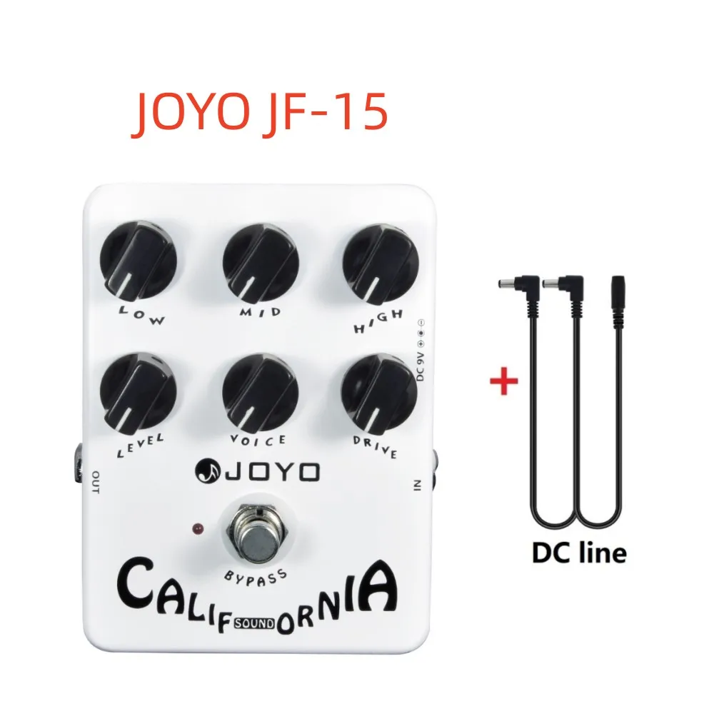 

JOYO JF-15 California Sound Amp Simulator Overdrive Distortion Pedal Rock Tones from OD to Dist for Electric Guitar Effect