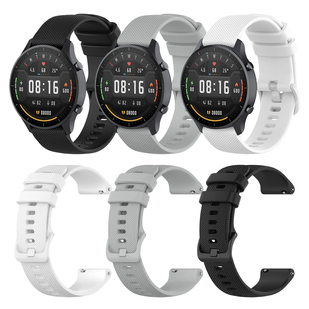 

Watchband For Huami Amazfit Smart Watch Silicone Wrist Strap Band For Amazfit Bip GTR 3 Pro/47mm 42mm GTS 2 2e Stratos Bracelet