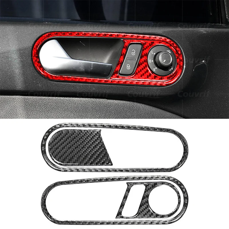 

Отделка дверной ручки из углеродного волокна для Vw Beetle MK3 Turbo R Line, автомобильные аксессуары