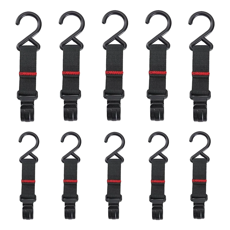 

10 PCS Outdoor Camping Folding Portable Tripod Hooks Supplies Cookware For Car Camping BBQ Party Travel