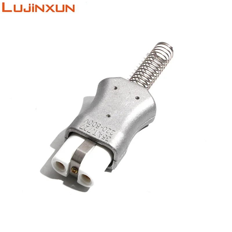 

LUJINXUN T727 Промышленная высокотемпературная вилка из алюминиевого сплава для нагревательного кольца 35А, керамическая вилка для печи