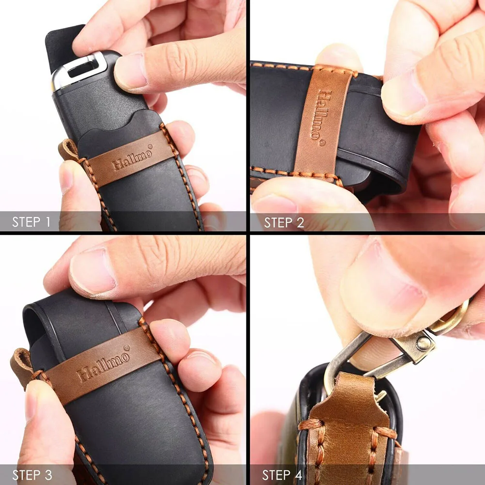 

Key Fob Case Car Key Cover Leather Parts Remote Replacement Vehicle 1 Pcs 1 Piece 3 Buttons Accessories For Golf 8