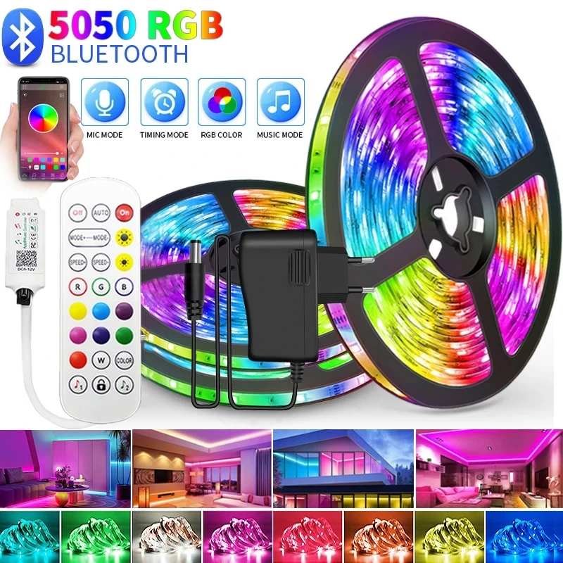 Гибкая RGB-лента для подсветки телевизора с поддержкой Wi-Fi и Bluetooth