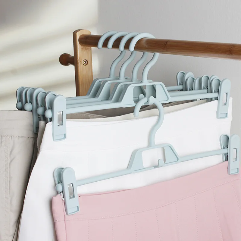 

5pcs Adjustable Plastic Clothes Rack for Pant Skirt Clip Bra Clothespin Underwear Panties Portable Hanger Clothes Organizer