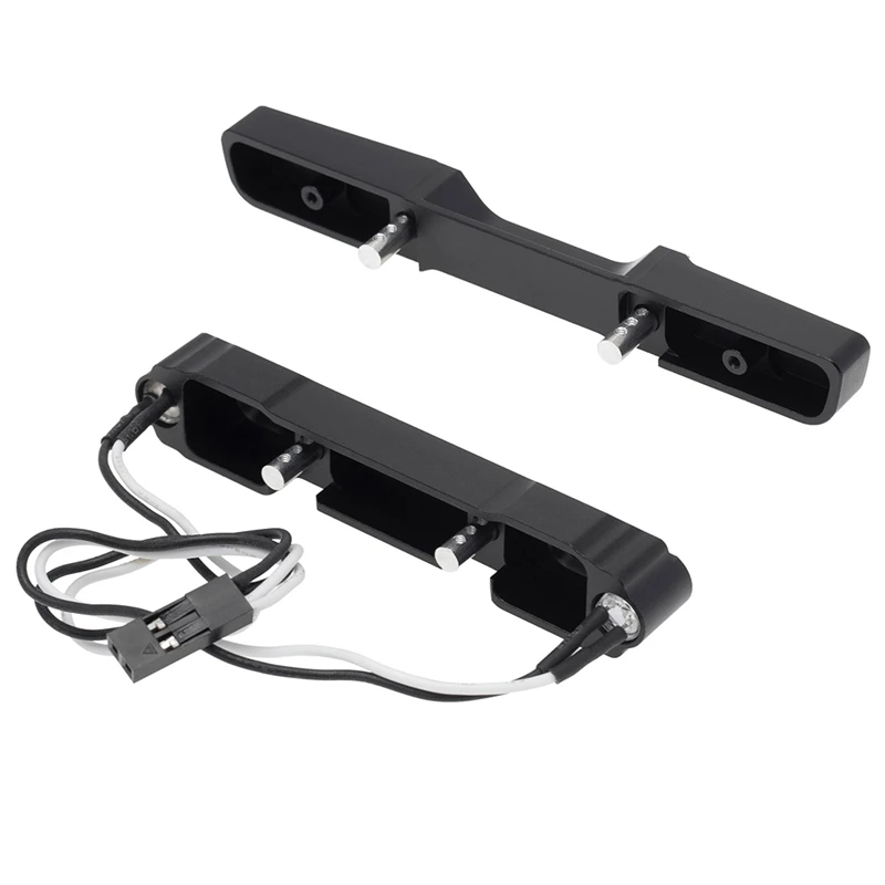 Metal Front And Rear Bumper With LED Light For Axial SCX24 Jeep Gladiator AXI00005 JLU AXI00002 1/24 RC Crawler Upgrades