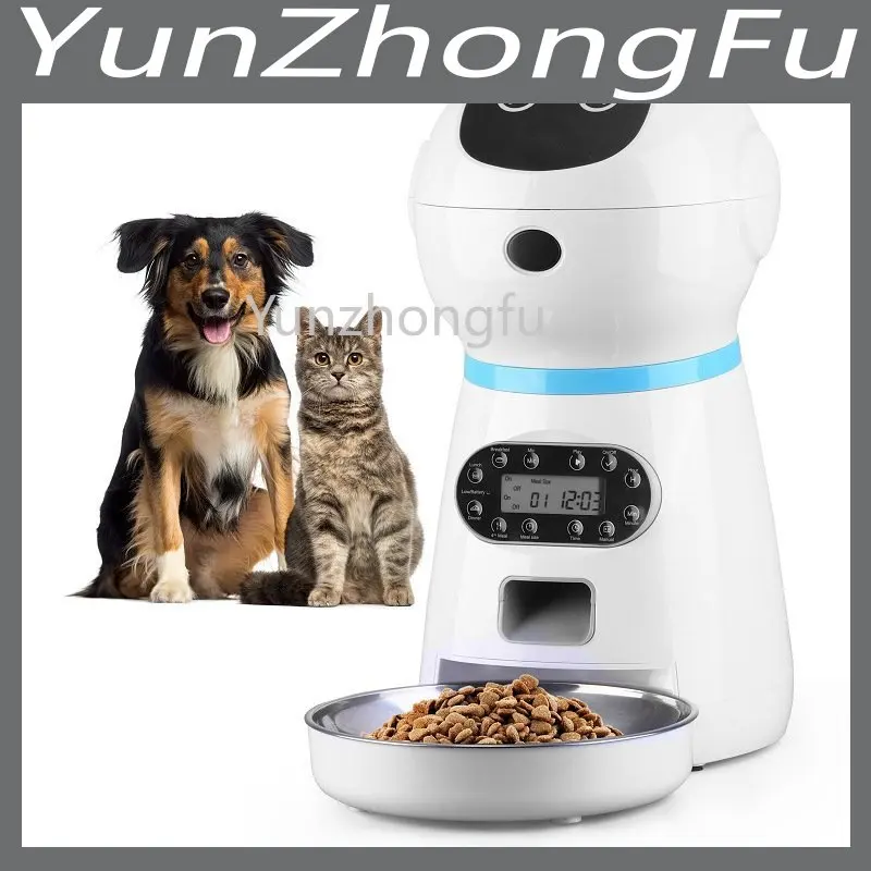 Automatic Pet Feeder Pet Feeder Pet Smart Feeder Stainless Steel Food Plate Factory Wholesale
