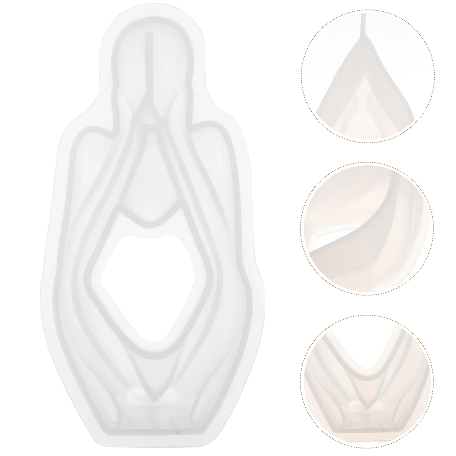 

3D Silicone Mold Thinker Figurine Shaped DIY Mold for Soap Making