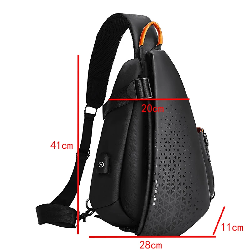 Xiaomi Fashion Business Men's Crossbody Bags High Quality Waterproof Nylon Chest Packs Casual Travel Large Capacity Shoulder Bag