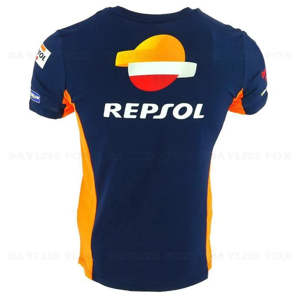 

For Honda HRC Repsol Gp T-shirt New Motocross Cotton Racing Team Motorcycle Bike Riding Mens Cycling Tops