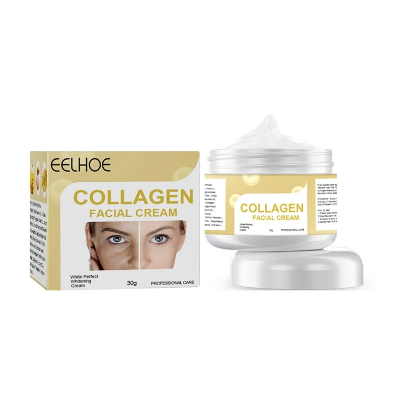 

Anti Wrinkle Face Collagen Cream Lifting Firm Anti-Aging Whitening Moisturizing Serum Fades Fine Lines Brighten Repair Skin Care