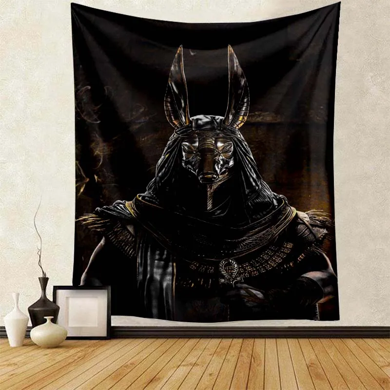 Древний Египетский гобелен Anubis легкий декоративный орнамент супер мягкий для