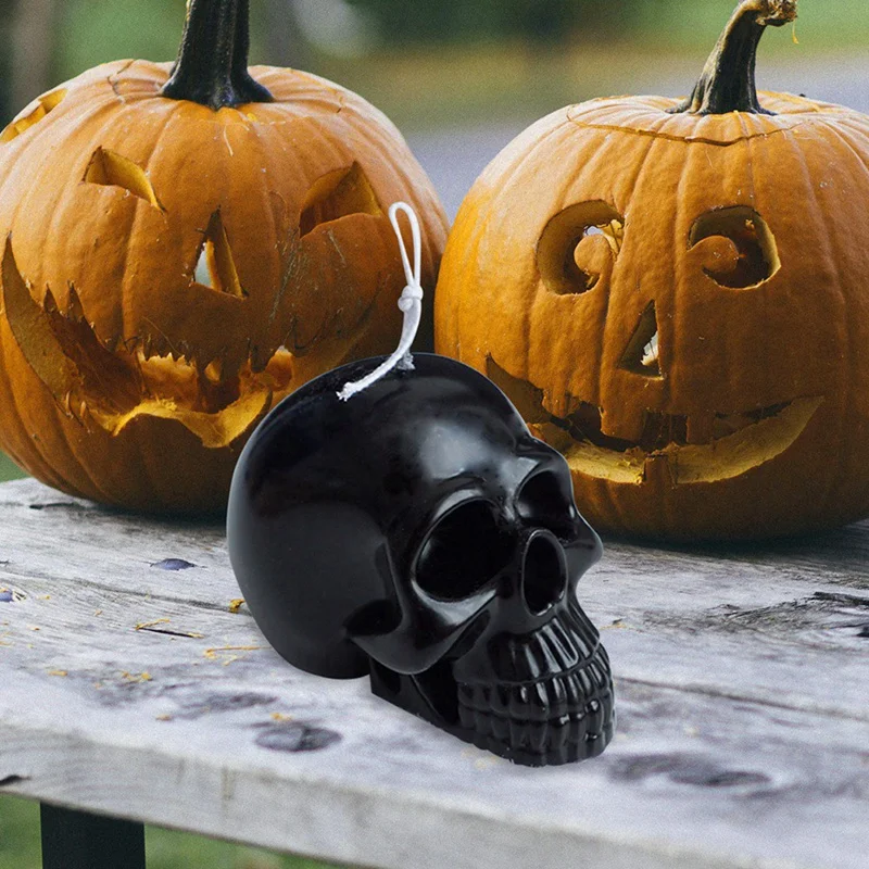 Promotion! 3D Big Skull Candle Mould Aromatherapy Soap Making Silicone Handmade Gift DIY Craft |