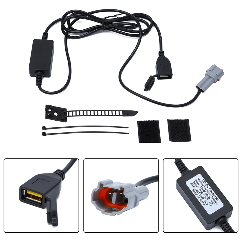 Зарядное устройство USB MT07 MT09 постоянный ток 2 А выход 5 В вход 12 В/24 преобразователь