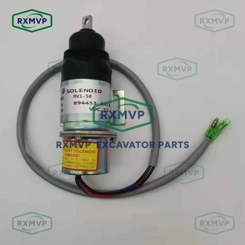 894453-3411 Φ стопорный электромагнитный клапан 12 В подходит для экскаватора 6B61 4J62 Isuzu