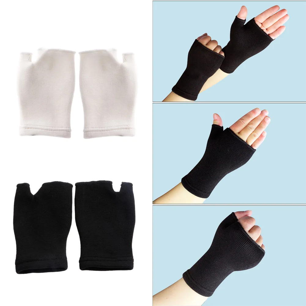 

2 x Elastic Palm Glove Hand Wrist Supports Arthritis Brace Sleeve Support New
