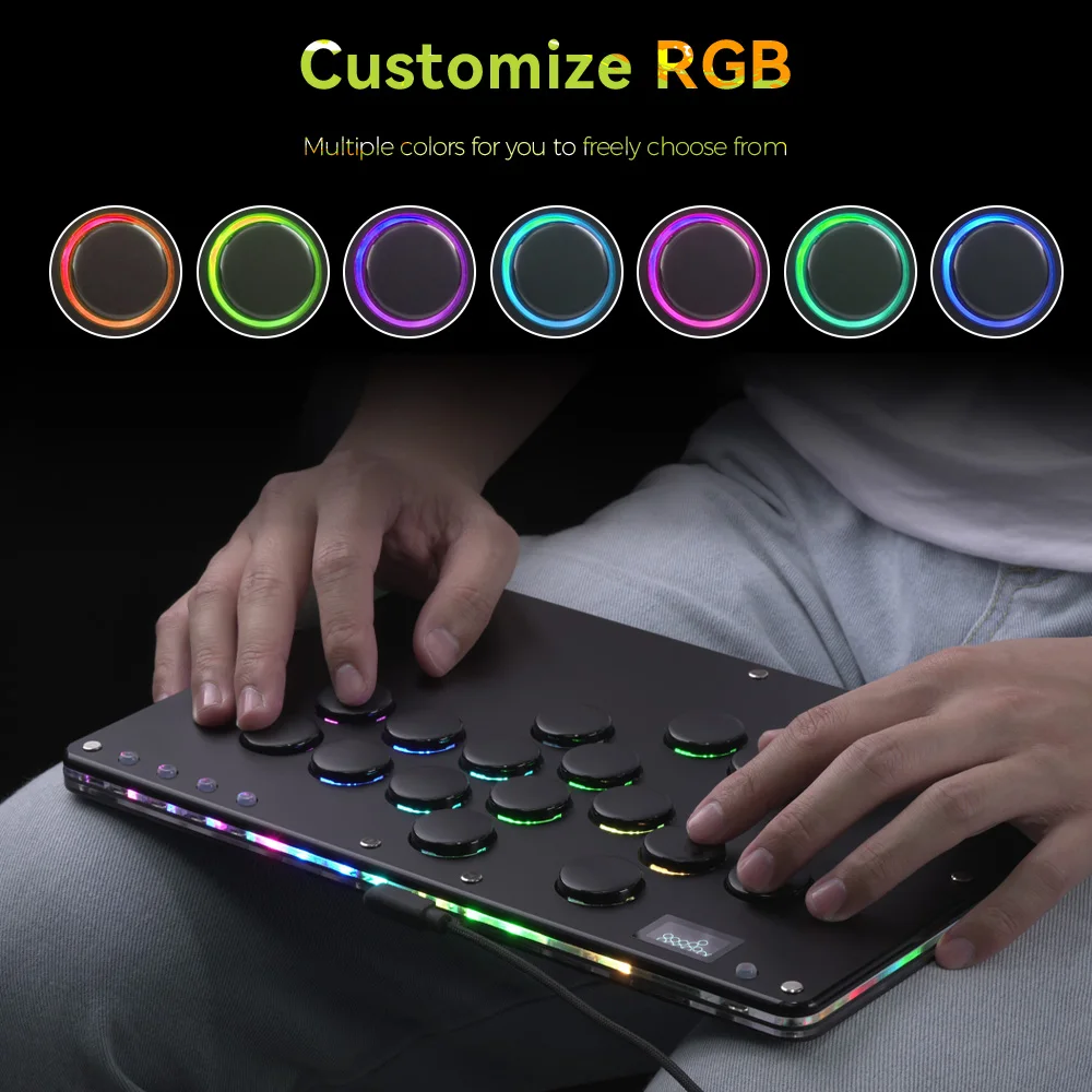 Haute42- COSMOX Anniversary Fighting Gaming Джойстик Аркадный безрычажный контроллер для ПКPS4PS5 Switch Hitbox Stick (art.: 3920cbffd0482) - 3920cbffd0482