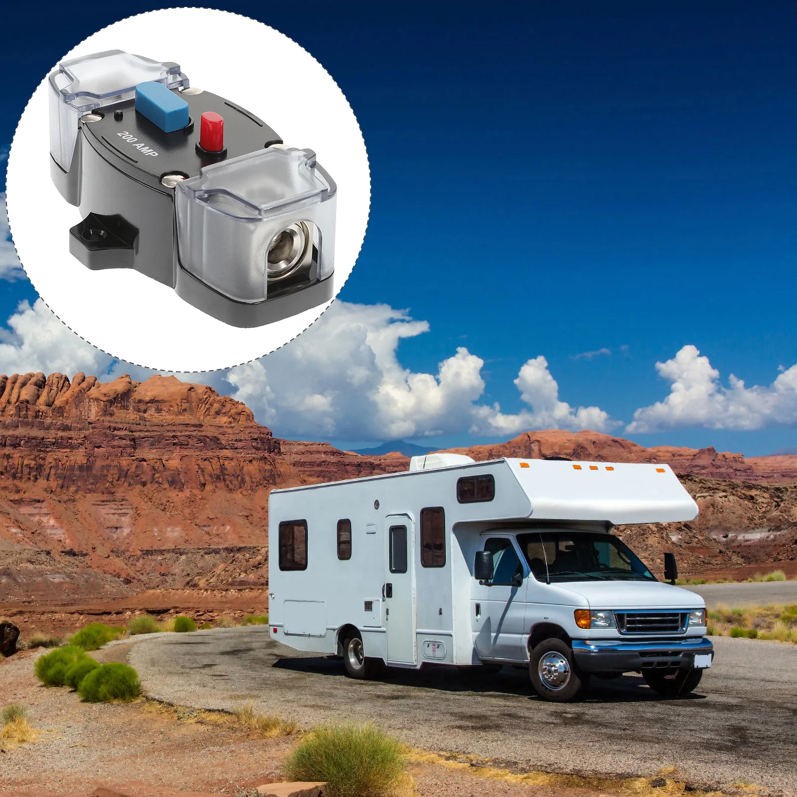 

Automotive Circuit Breaker with Manual Reset 200 Amp Circuit Breaker for RV Marine