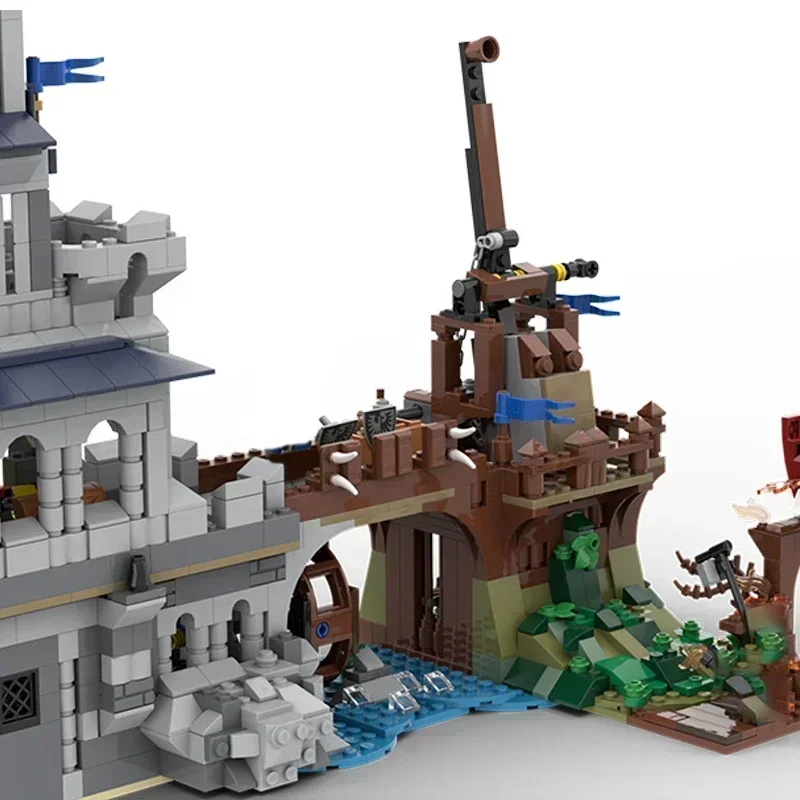 Военная Модель Moc строительные блоки черный Сокол технология Trebuchet модульные