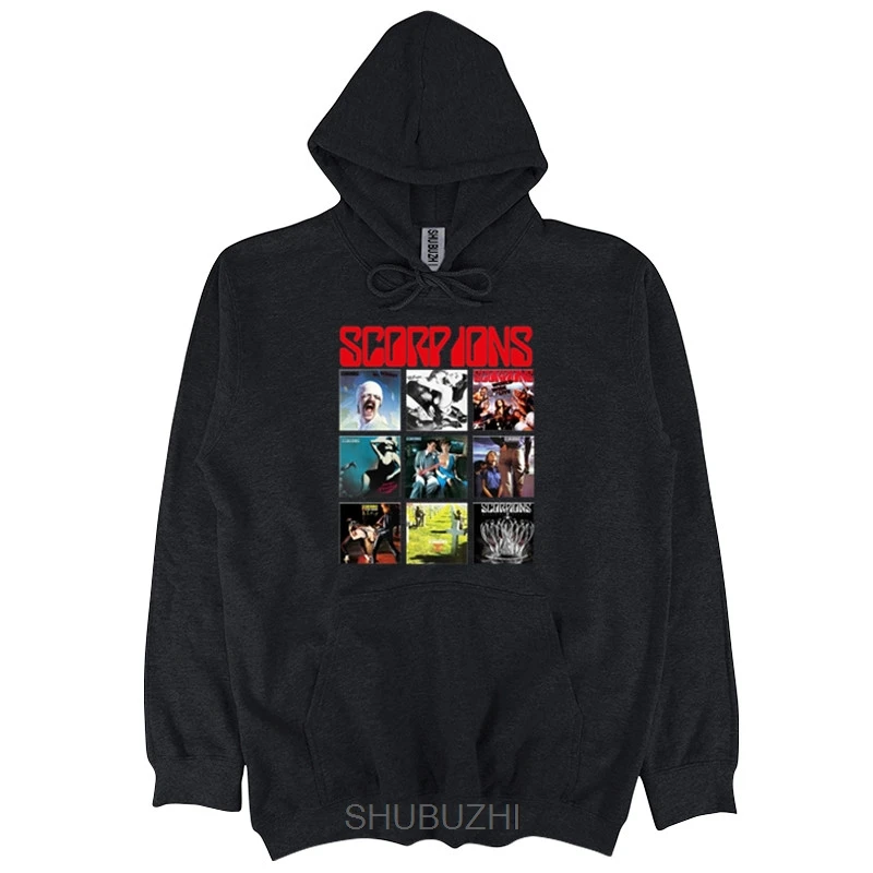 

drop shipping Scorpions Tee 50TH ANNIVERSARY shubuzhi men hoody autumn hip-hop hoodies cotton casual pattern print sweatshirt