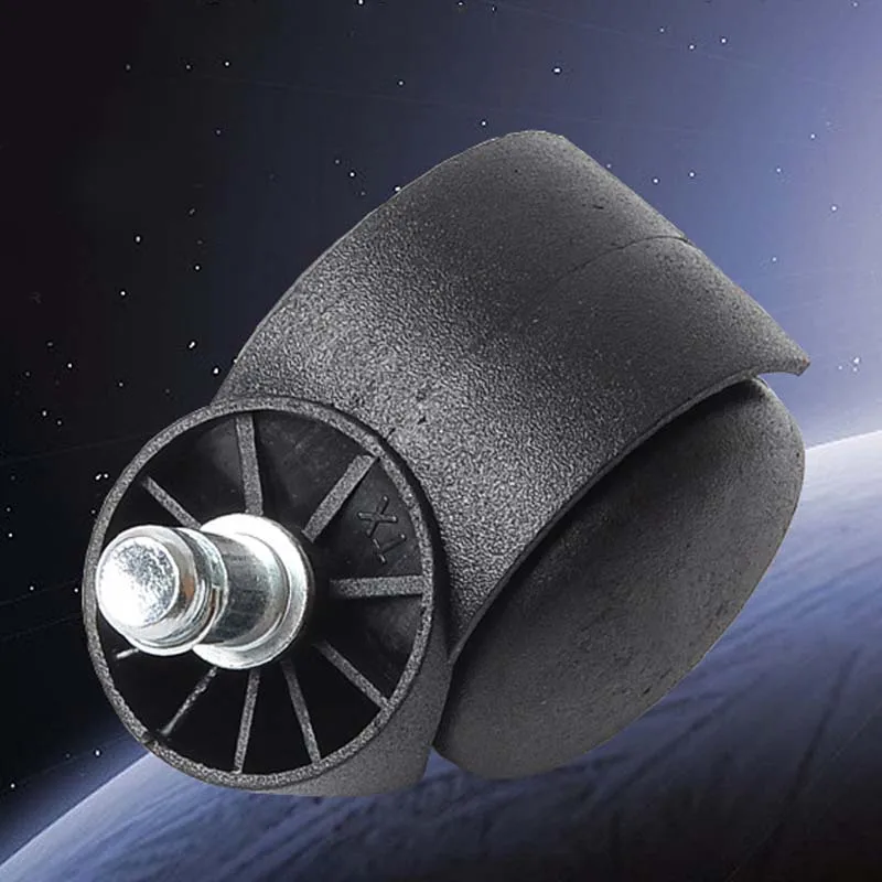 

1 Pcs 2 Inch Caster Nylon Wheel Executive Chair Office 360 Degree Stem Universal Mute Black Chair Swivel Rollers High Quality