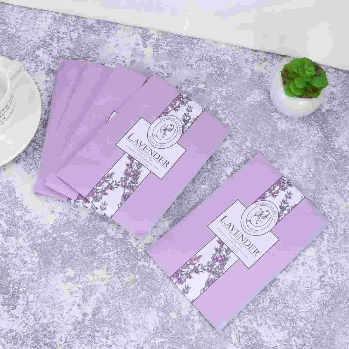 5 Lavender Scented Sachets, Closet Air Freshener Lavender Scented Sachets Bags Set for Drawers and Closets