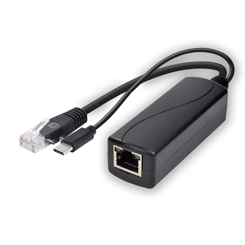 Разветвитель POE 48–5 В адаптер питания MicroUSB через Ethernet кабель-инжектор