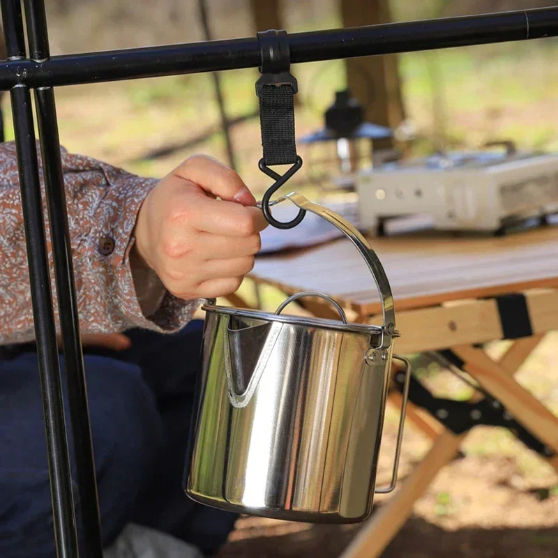 1 2 л портативный уличный походный чайник большой емкости из нержавеющей стали с