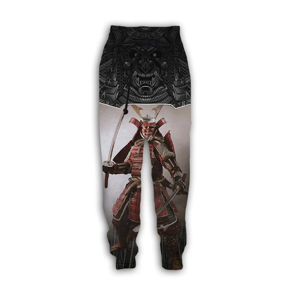 Брюки мужские с японским Самураем повседневные штаны принтом 3D призраков