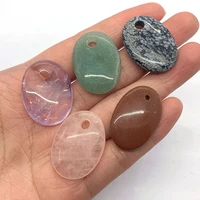 natural stone crystal pendant green aventurine amethyst sandstone jewelry making diy exquisite necklace bracelet accessories