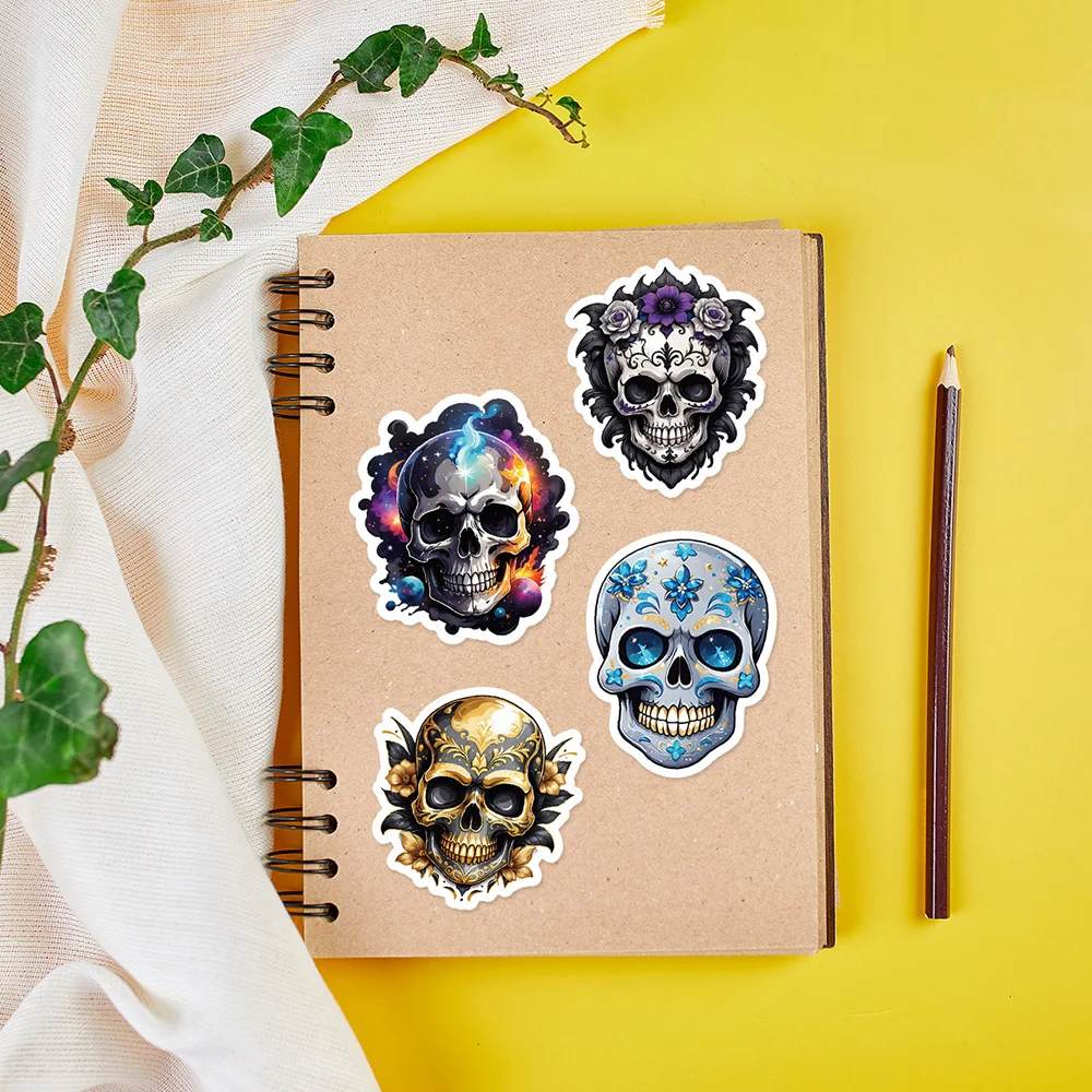 10/30/50 шт. Северная Европа Хэллоуин Череп Граффити Наклейки Готический Ужас