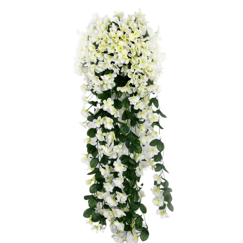 

5 Petals Orchid Violet Artificial Flower Party Decoration Simulation Fake Flower Wedding Christmas Garden Wall Hanging Basket