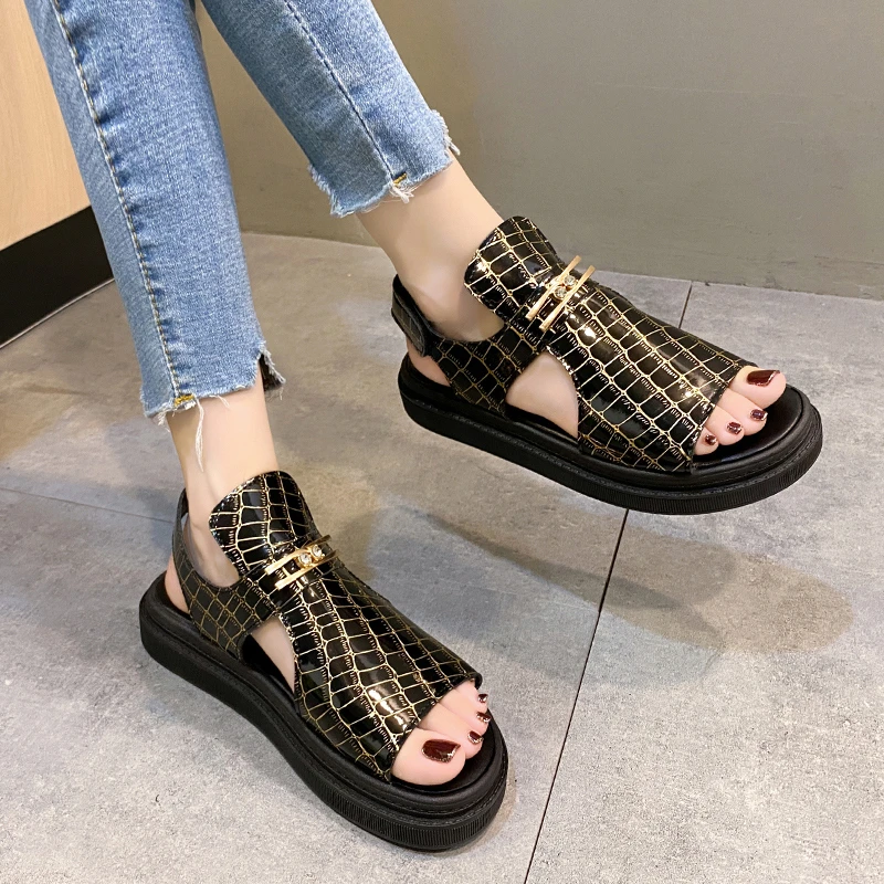 2023 High Quality Women Wedges Sandals Summer 5CM Sandals Height Increasing Open Toed Breathable Ladies Sandals Zapatos Para