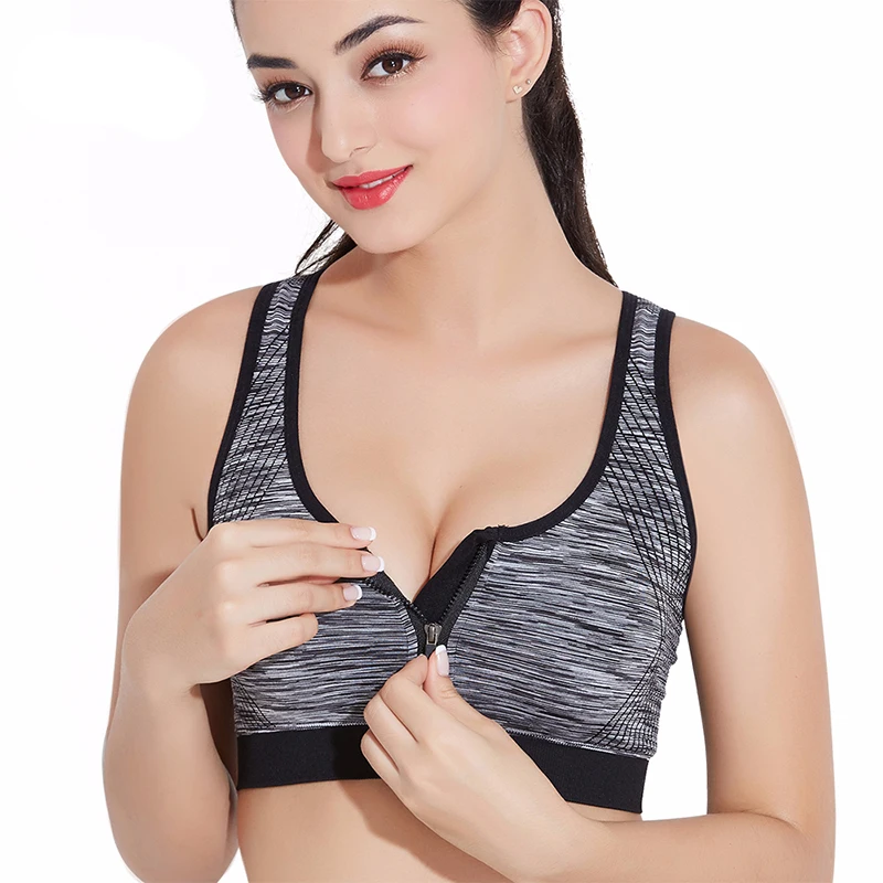 Seamless Bra for Women Zipper Wireless Underwear Female Push Up Tops Bralette Brassiere Breathable Wirefree Active Bras Soft