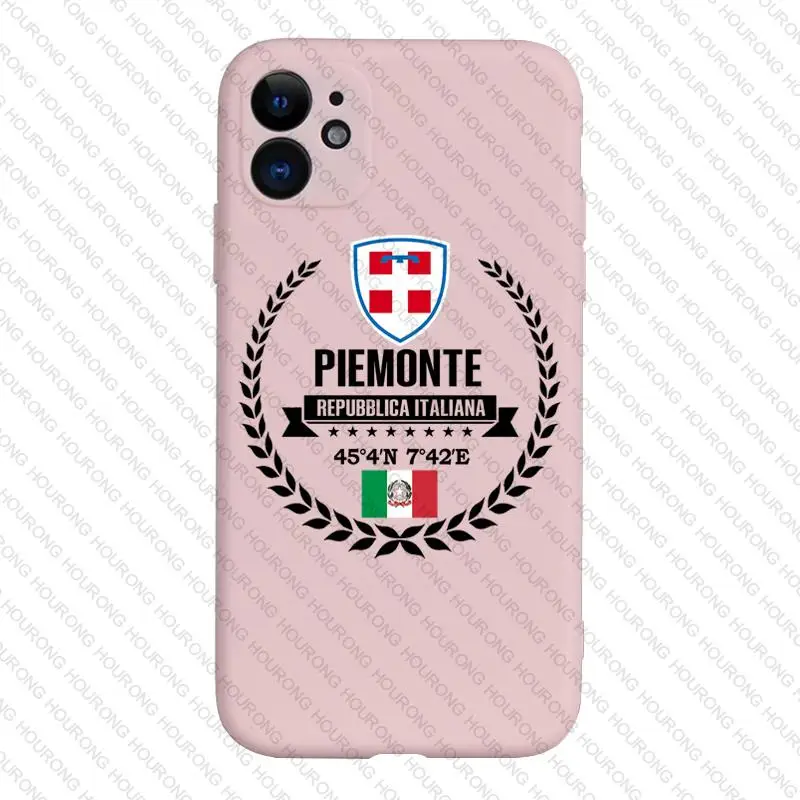Италия Piemonte герб флаг карта чехол для iPhone 13 12 11 X XS XR 7 8 6S SE Plus Pro Max Mini 2022 |