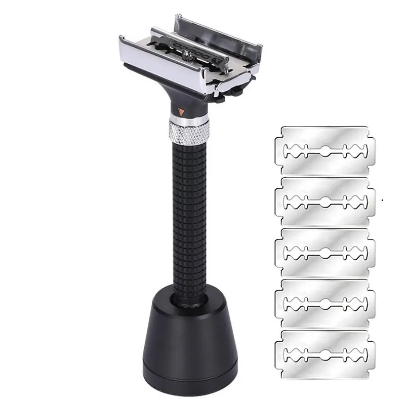 S Set With 5 Pcs Blades & 1 Razor Base