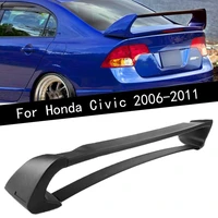 car abs rear trunk spoiler wing lip for honda civic 2006 2011 4dr 4 door mugen style tail refit car styling accessories